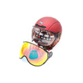 Casque JET FRV bordeaux mat (taille XS à XXL) (S)