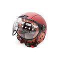 Casque JET FRV bordeaux mat (taille XS à XXL) (XXL)