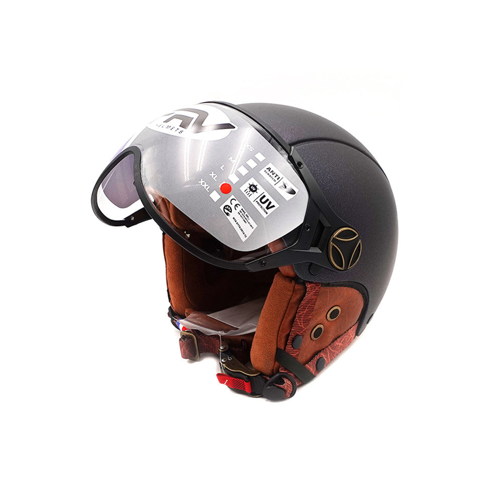 Casque JET FRV vert mat caméléon (taille XS à XXL) (XS)